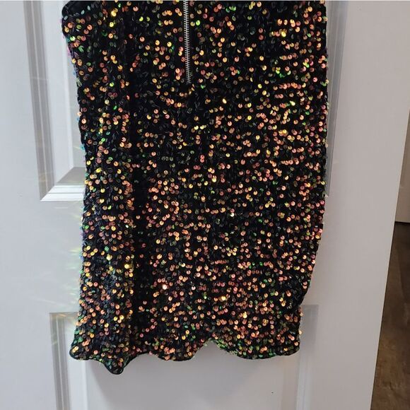 Sequin Bae Bodycon Cut Out Waist Formal Cocktail Dress - Picture 10 of 13